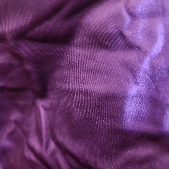 PURPLE ☆ METALLIC ☆ FAUX LEATHER ☆ MINI SKIRT ☆ 28w ☆ NWT - Picture 4 of 5